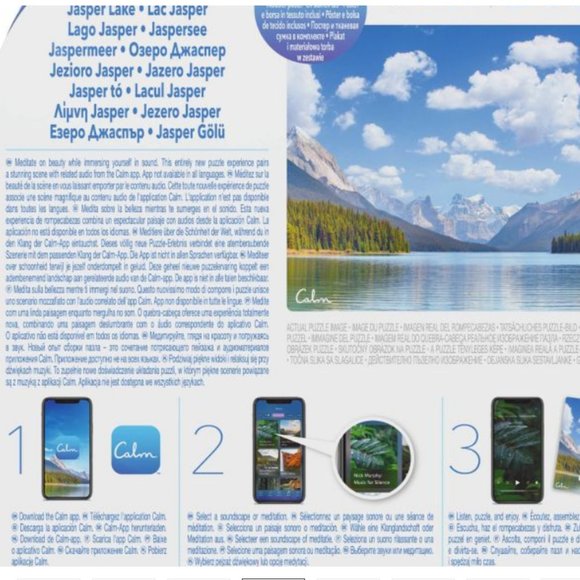 Calm 300 pieces Jasper Lake puzzle 24” x 18” NWT - Picture 4 of 10